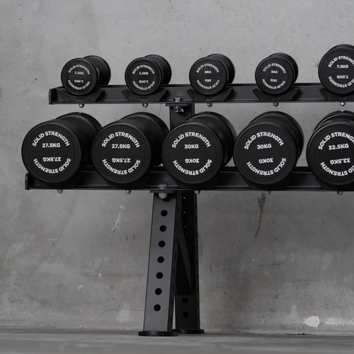Solid Strength Round PU Dumbbells (27.5kg-50kg)