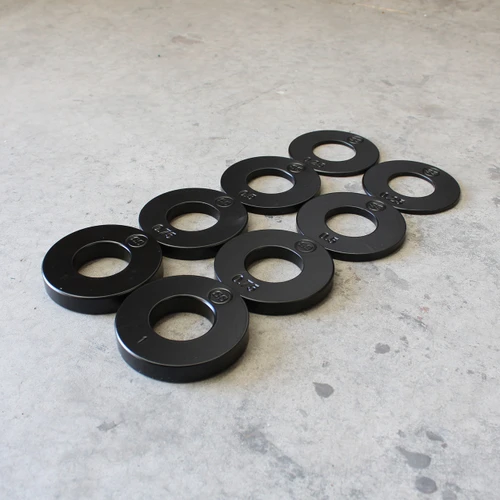 Solid Strength Black Fractional Olympic Plate Set