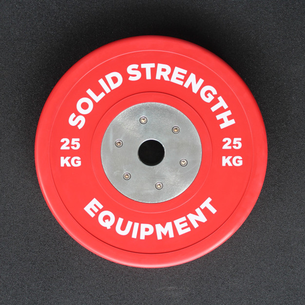 Solid Strength 25kg Competition Olympic Bumper Plates (pair)