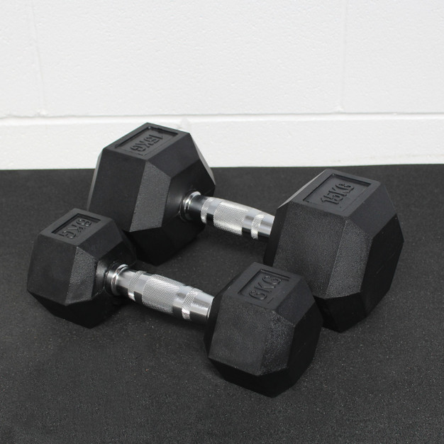 Solid Strength 5kg Hex Dumbbell (x1)