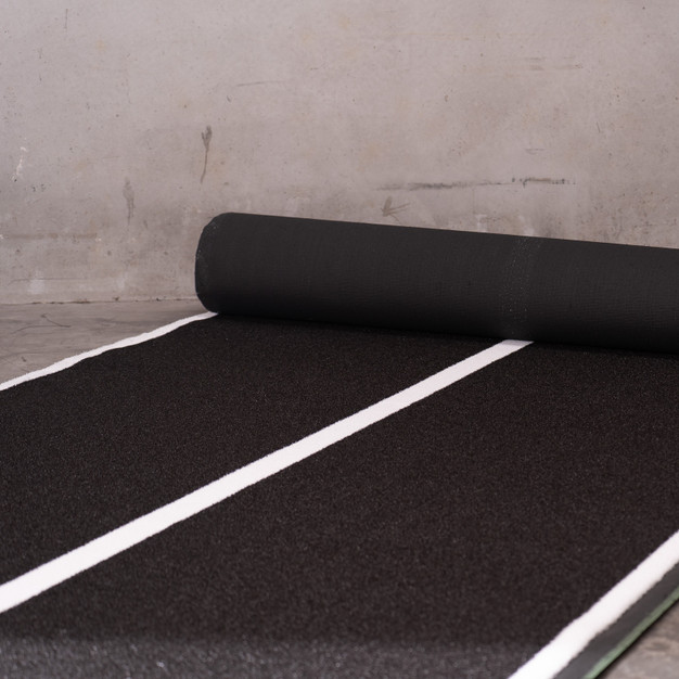 Solid Strength 16mm Gym Turf Black (25m x 2m roll)