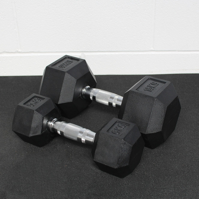 Solid Strength 4kg Hex Dumbbell (x1)