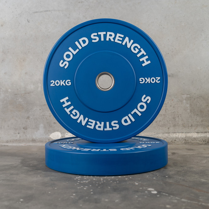 Solid Strength 20kg Colour Olympic Bumper Plates V2 (pair)