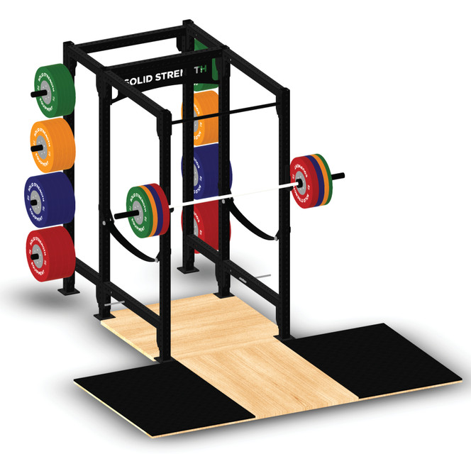 Solid Strength Goliath Weightlifting Platform + Power Cage Insert
