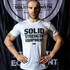 Solid Strength Mens T Shirt White