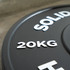 Solid Strength 20kg Black Olympic Bumper Plates V2 (pair)