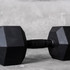 Solid Strength 2kg Rubber Coated Hex Dumbbell (x1)