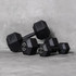 Solid Strength 7kg Rubber Coated Hex Dumbbell (x1)