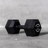 Solid Strength 8kg Rubber Coated Hex Dumbbell (x1)