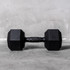Solid Strength 8kg Rubber Coated Hex Dumbbell (x1)