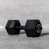 Solid Strength 10kg Rubber Coated Hex Dumbbell (x1)
