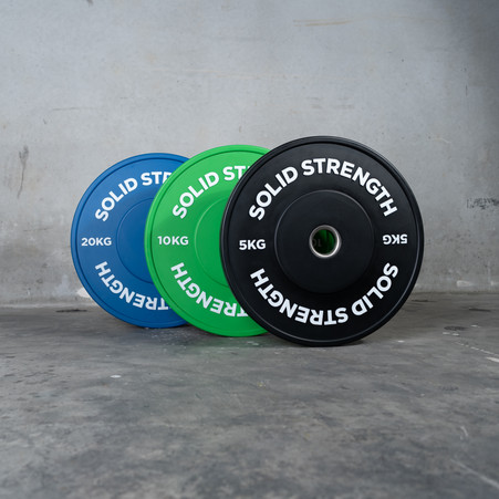 Solid Strength Solid Strength 70kg Colour Olympic Bumper Plate Package - SOLID ...