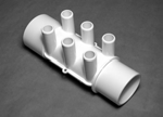 10330, Manifold, Water, 2 sp x 2 sp x (6) 3/4 b