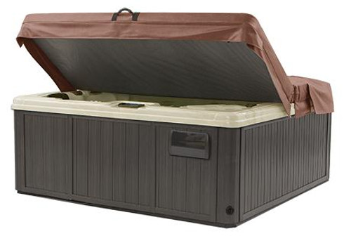 92" cover in brown with speaker cut outs.