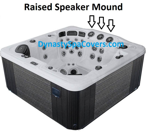 This is a 6"-4" cover that fits the 92" x 92" hot tubs with the speaker "bar" at the back center of the hot tub in GRAY.
Model Names:
Rhapsody, Symphony/B848, Harmony (may be others not listed)