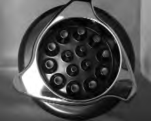 12413, Jet, Internal, Master Massage, Threaded, Black w/SS Trim, Dyn Logo