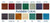 *The colors shown here are intended as approximate recreations and may not be displayed accurately on your monitor.
**The most common colors are the Charcoal which is a dark gray and the Walnut which is a dark Brown.