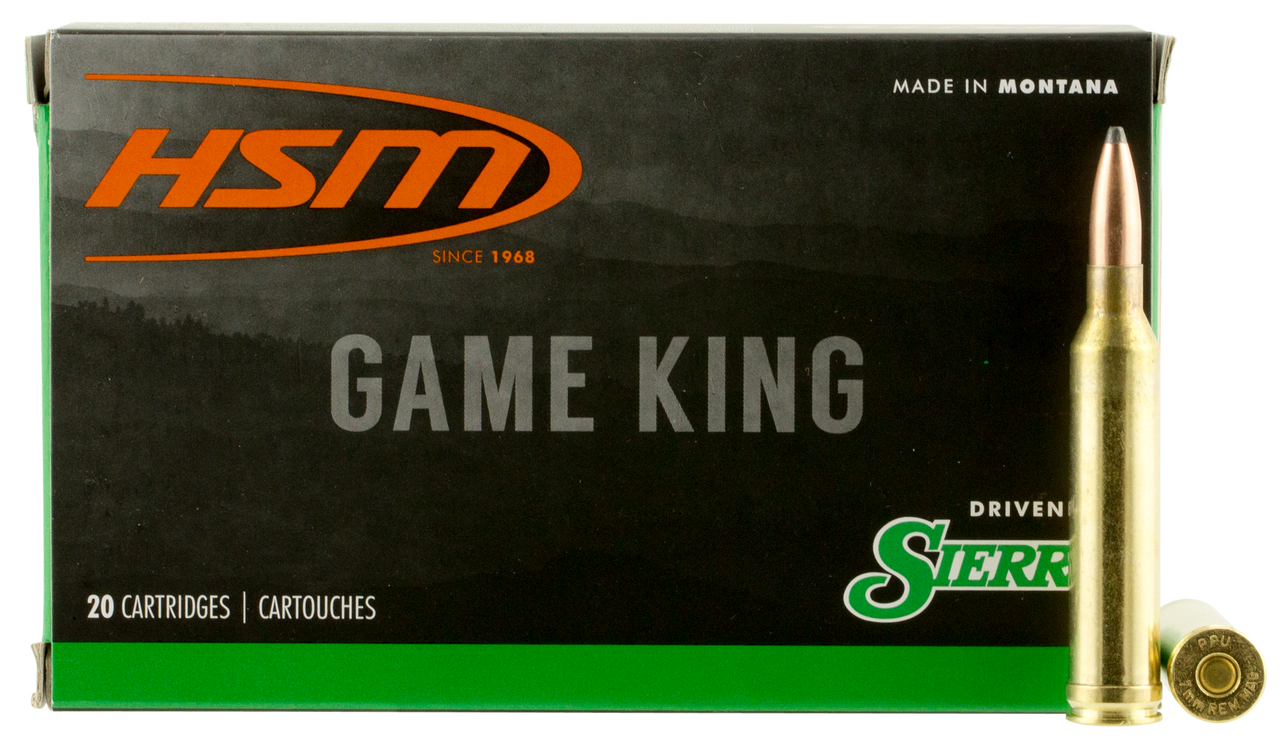 HSM 7mm Rem Mag 160gr GAMEKING – 20rd