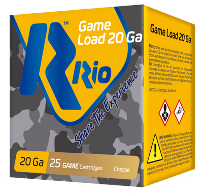 Rio Ammunition Game Load, Rio Rc208      Game Load   20 2.75 8sht 1oz  25/10