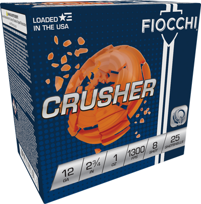 Fiocchi Exacta Target, Fio 12crsr8   Crusher      12 2.75 8sht  1oz 25/10