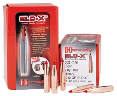 Hornady Eld-x, Horn 2635   Bull 6.5mm 143 Eld-x            100/15