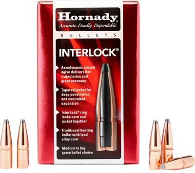 Hornady Interlock, Horn 3033   Bull .308 150 Btsp              100/15