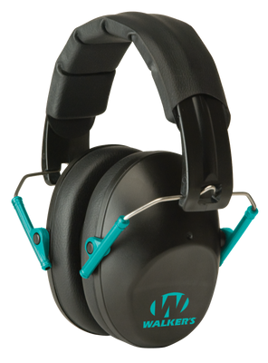 Walkers Game Ear Pro Low Profile, Wlkr Gwp-fpm1-bktl     Prolow Fld Muff Teal