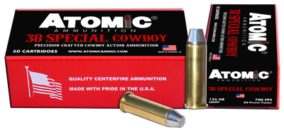 Atomic Cowboy Action, Atomic 00451 38spc Cwboy 125 Lrnfp           50/10