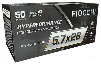 Fiocchi Hyperformance, Fio 57pt40    5.7x28     40 Thp              50/10