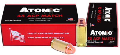 Atomic Match, Atomic 00448 45acp Match 185 Swc  Tcp        50/10