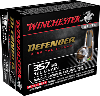 Winchester Ammo Defender, Win S357spdb        357sg   125 Pdx1         20/10