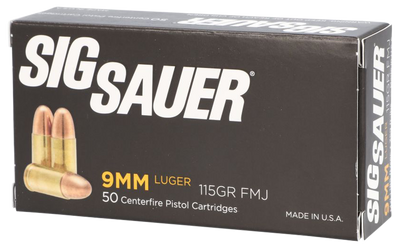 Sig Sauer Elite Ball, Sig E9mmb1-50      Elite Ball  9mm  115 Fmj  50/10