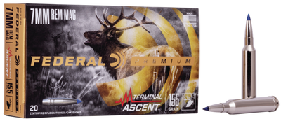 Federal Premium, Fed P7rta1         7mm Mg  155 Term Ascent   20/10