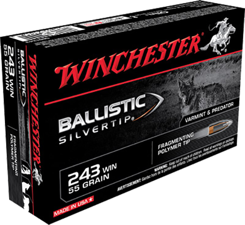 Winchester Ammo Ballistic Silvertip, Win Sbst243         243      55 Blst         20/10