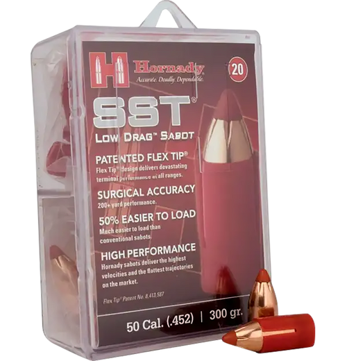 Hornady Sst-ml, Horn 67263 50cal Low Drag Sab/bul 300 Sst    20/10