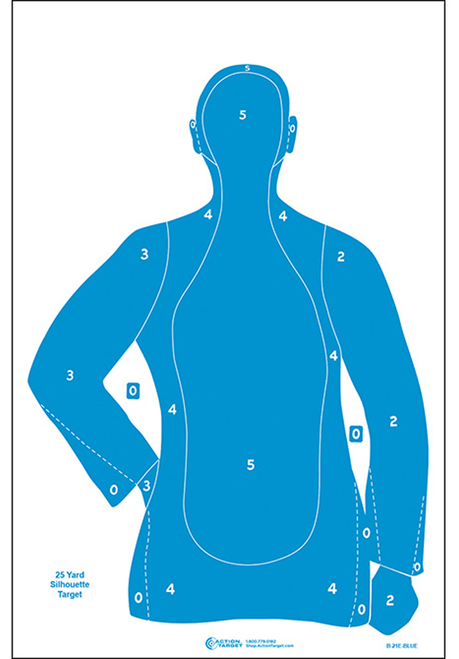 Action Target Inc Qualification, Action B21eblue100    Qual Silhte  Target    100bx