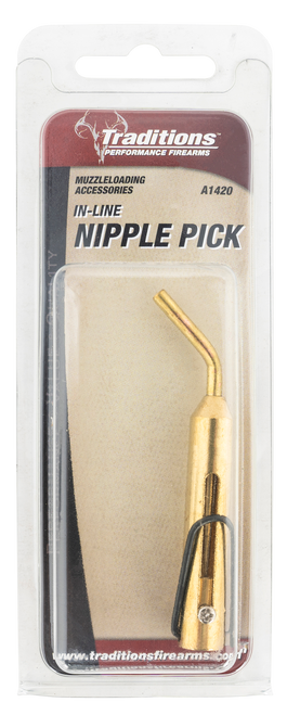 Traditions Nipple Pick, Trad A1420    Nipple Pick Inline Retractable Brass