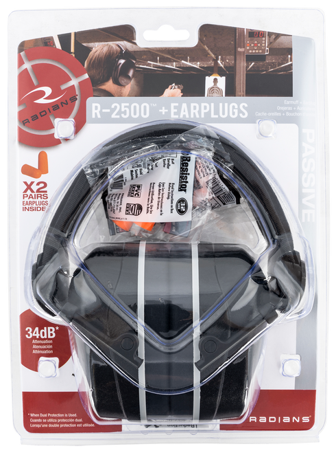 Radians R2500, Rad R2500cs    R2500 Ear Muff Nrr 37