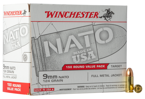 Winchester Ammo Usa, Win Usa9nato        9mm     124 Fmj          150/5