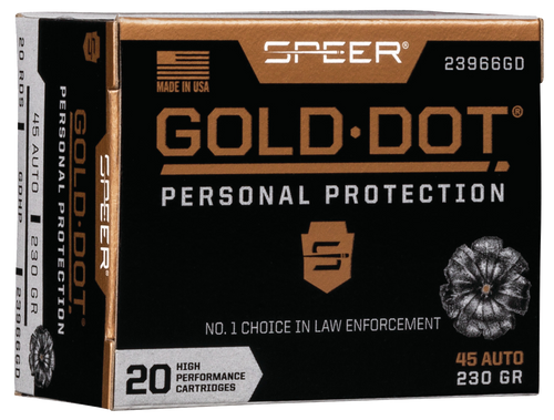 Speer Ammo Gold Dot, Speer 23966gd Gold Dot   45a    230 Hp      20/10