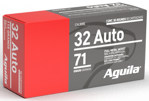 Aguila Target & Range, Aguila 1e322110      32auto     71fmj        50/20