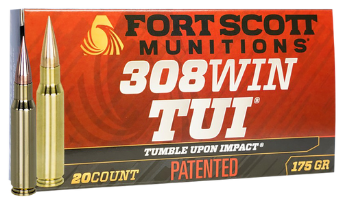 Fort Scott Munitions Tumble Upon Impact (tui), Fsm 308-175-scv2      308win 175gr Tui       20/10