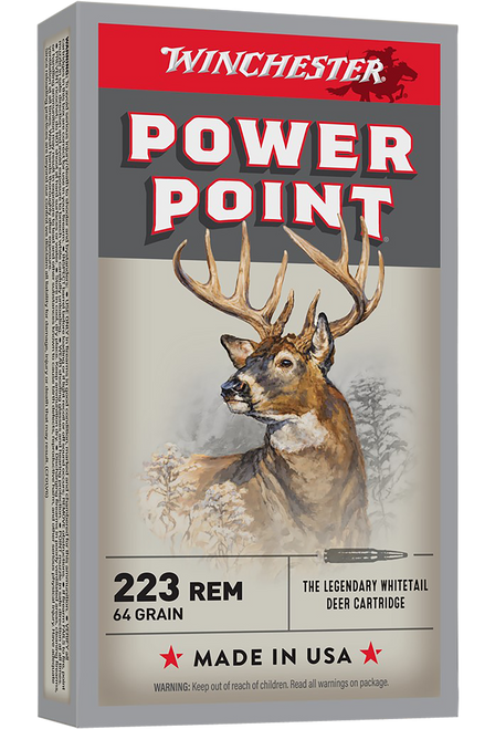 Winchester Ammo Power-point, Win X223r2          223      64 Pp           20/10