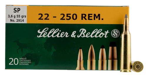 Sellier & Bellot Rifle, S&b Sb22250b       22-250   55 Sp            20/25