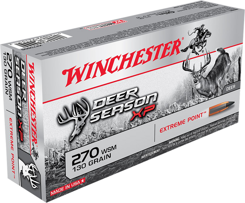 Winchester Ammo Deer Season Xp, Win X270sds         270wsm  130 Ep Dee  R    20/10