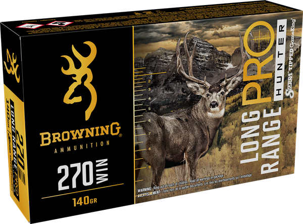 Browning Ammo Long Range Pro, Brna B192502702    270 Lrp 140gr             20/10