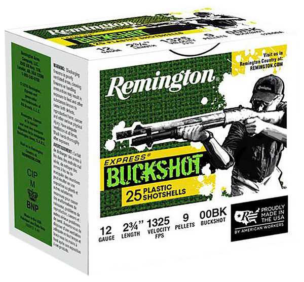 Remington Ammunition Express, Rem 20411 12b00a     12    00  Buck          25/10