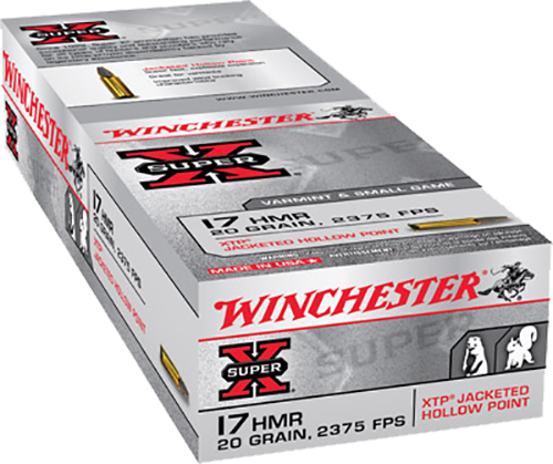 Winchester Ammo Super X, Win X17hmr1         17hmr Supx 20xtp         50/20