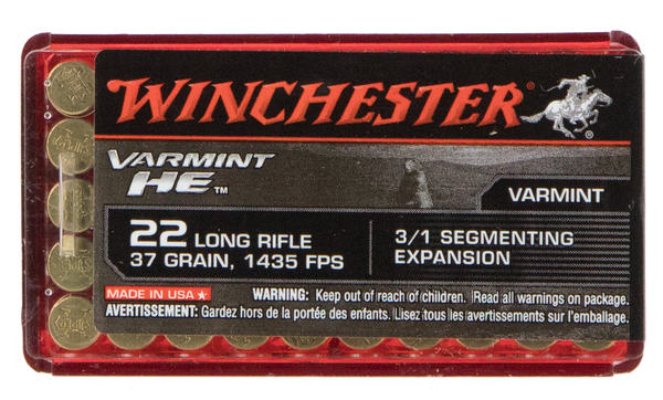 Winchester Ammo Varmint He, Win S22lrfsp        22lr     37 Lfhp Varmint 50/20