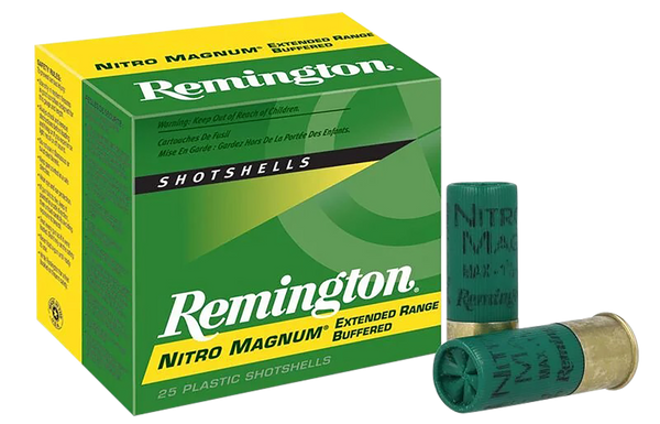 Remington Ammunition Nitro Magnum, Rem 26682 Nm12h2 Nit Mg Upl 12 3in 2sh 1-7/8 25/10